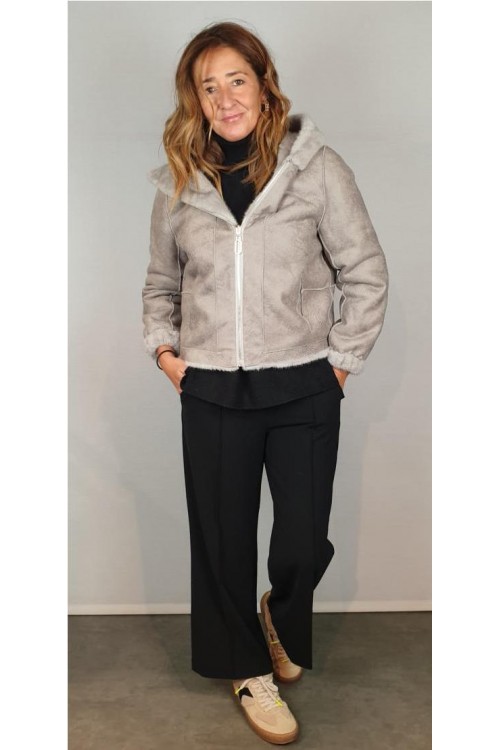 CAZADORA LEO&UGO GRIS CLARO