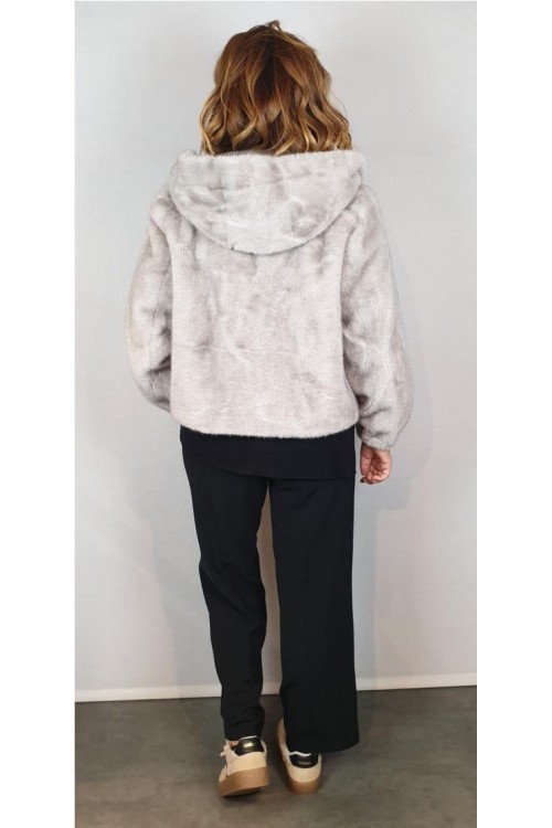 CAZADORA LEO&UGO GRIS CLARO