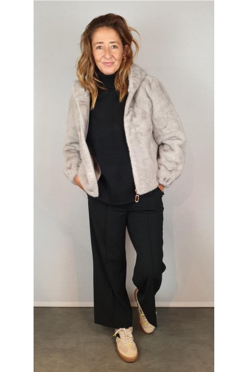 CAZADORA LEO&UGO GRIS CLARO