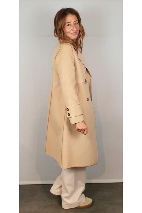 ABRIGO LIRAS CAMEL 2