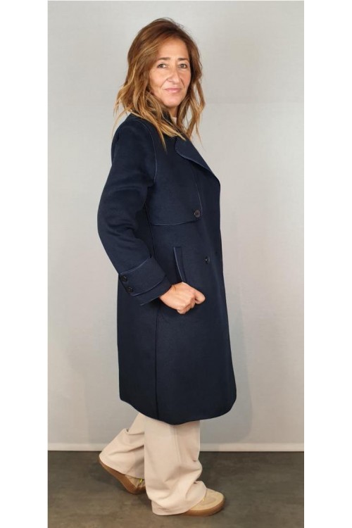 ABRIGO LIRAS AZUL MARINO