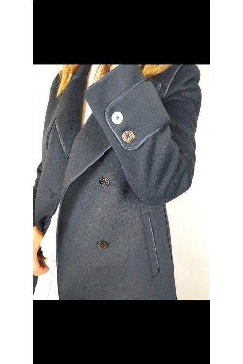 ABRIGO LIRAS AZUL MARINO