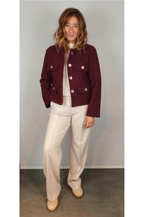 CHAQUETA VOLTAIRE BURDEOS