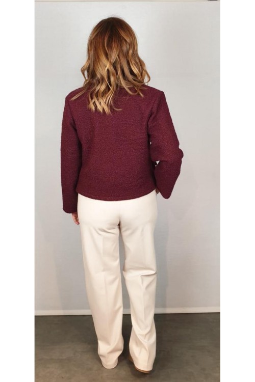 CHAQUETA VOLTAIRE BURDEOS