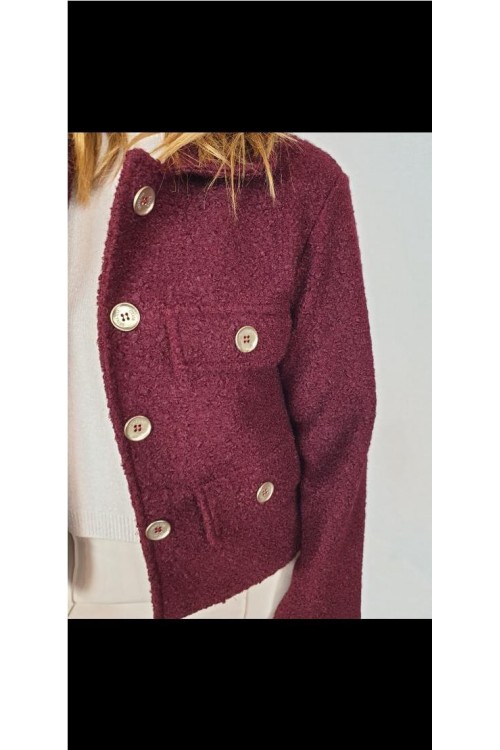 CHAQUETA VOLTAIRE BURDEOS