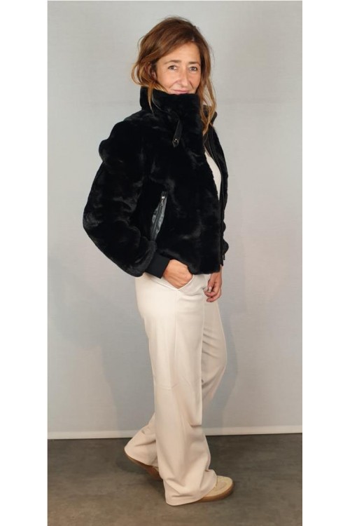 CAZADORA RINOPELLE NEGRO