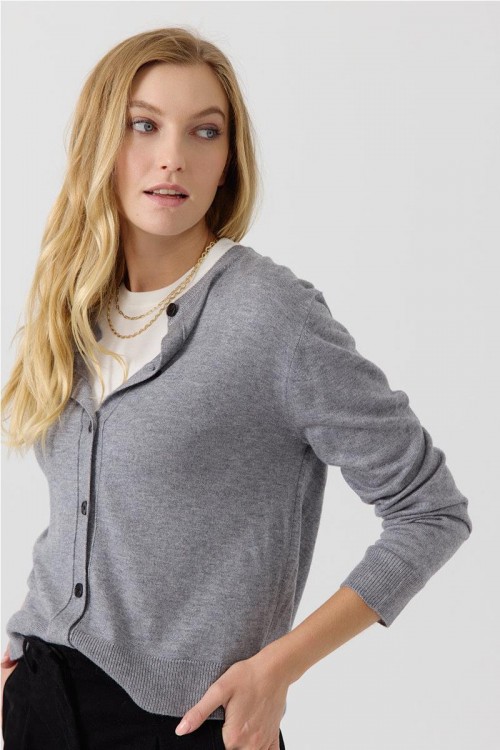 CHAQUETA ARTLOVE GRIS CLARO