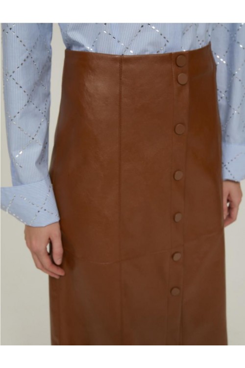 FALDA PENNYBLACK MARRON