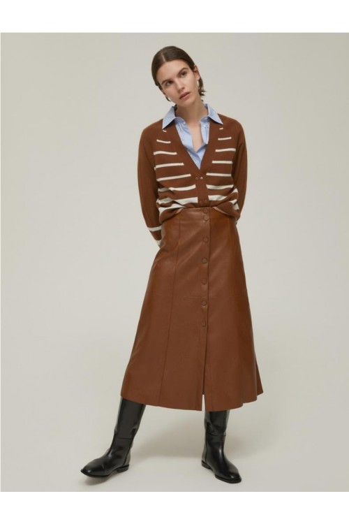 FALDA PENNYBLACK MARRON