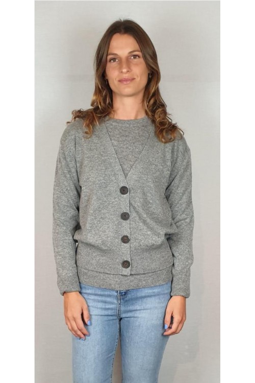 CHAQUETA APOIL GRIS CLARO