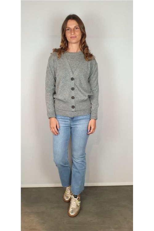 CHAQUETA APOIL GRIS CLARO