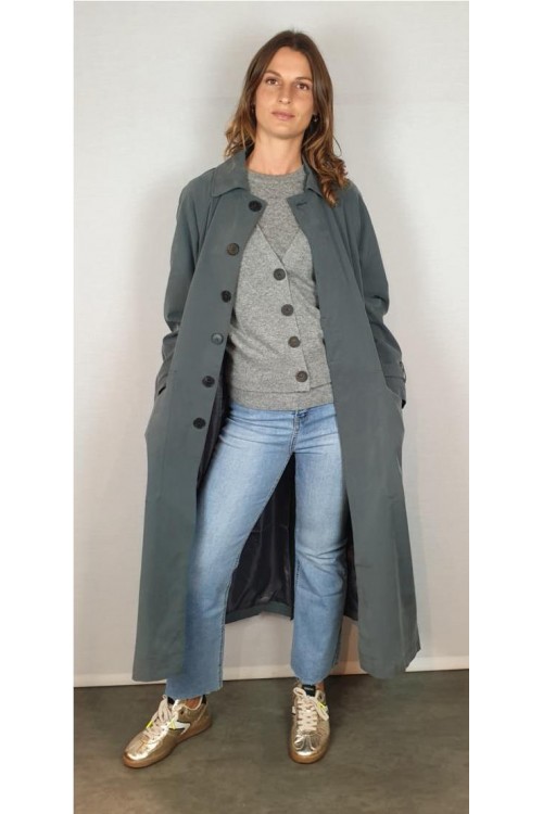 TRENCH ARTLOVE GRIS CLARO