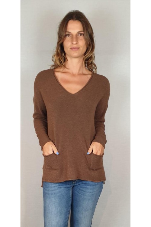 JERSEY CARTA LIBERA MARRON