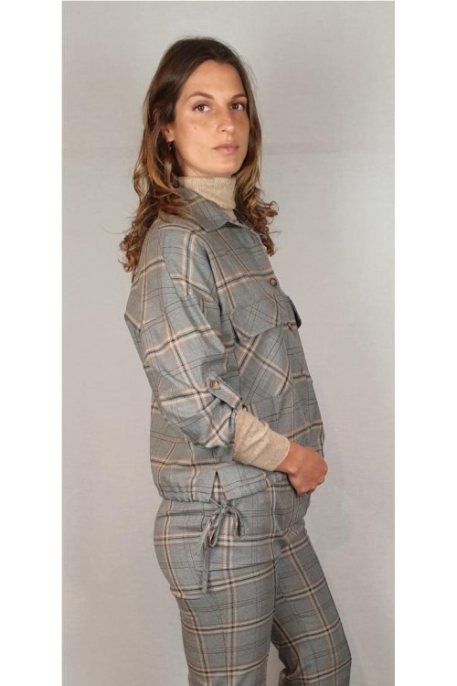 CHAQUETA HONGO ESTAMPADO