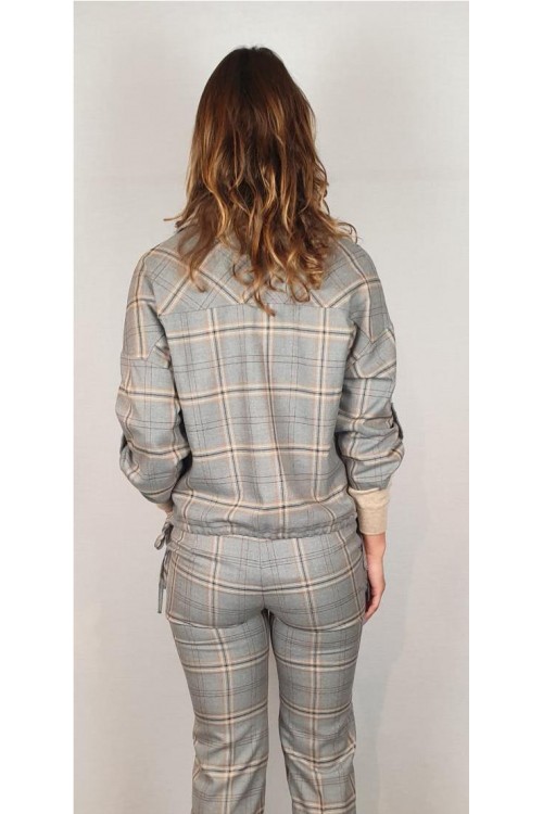 CHAQUETA HONGO ESTAMPADO