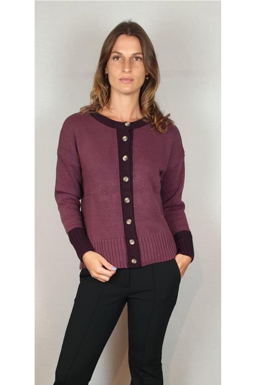 CHAQUETA QUINTO PUNTO BURDEOS