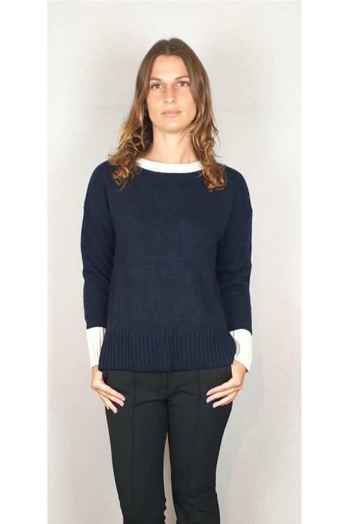 JERSEY QUINTO PUNTO AZUL MARINO