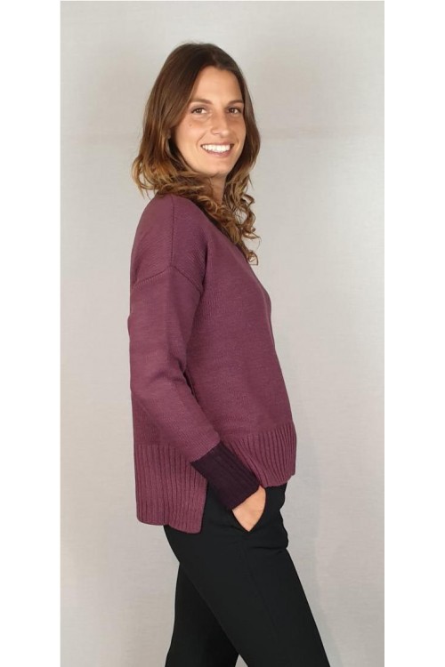 JERSEY QUINTO PUNTO BURDEOS