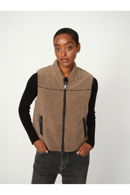 CHALECO MOS MOSH BEIGE