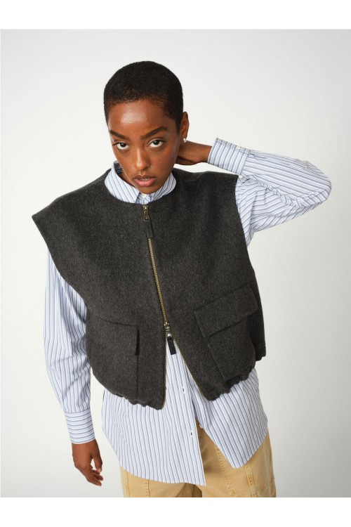 CHALECO MOS MOSH GRIS CLARO