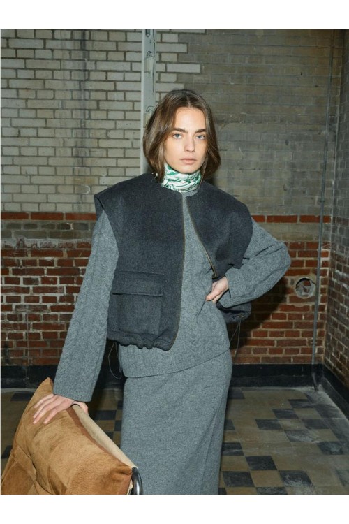 CHALECO MOS MOSH GRIS CLARO