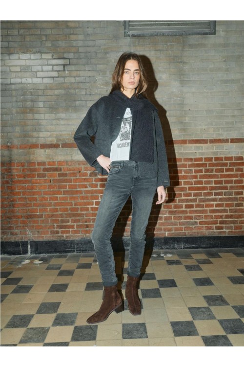 CHAQUETA MOS MOSH GRIS CLARO