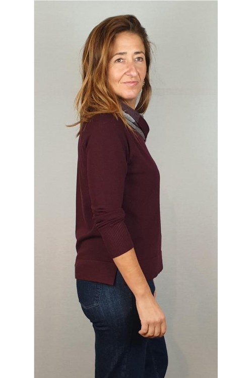 JERSEY BLUTON BURDEOS