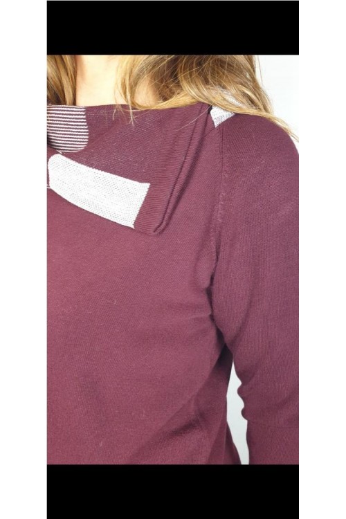 JERSEY BLUTON BURDEOS