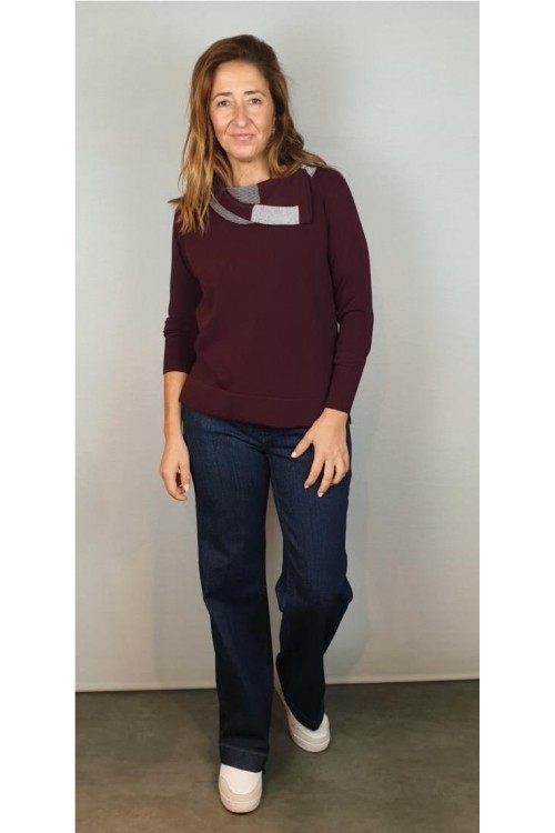 JERSEY BLUTON BURDEOS