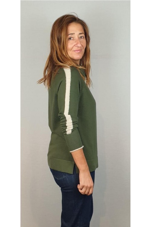 JERSEY BLUTON KAKI 2