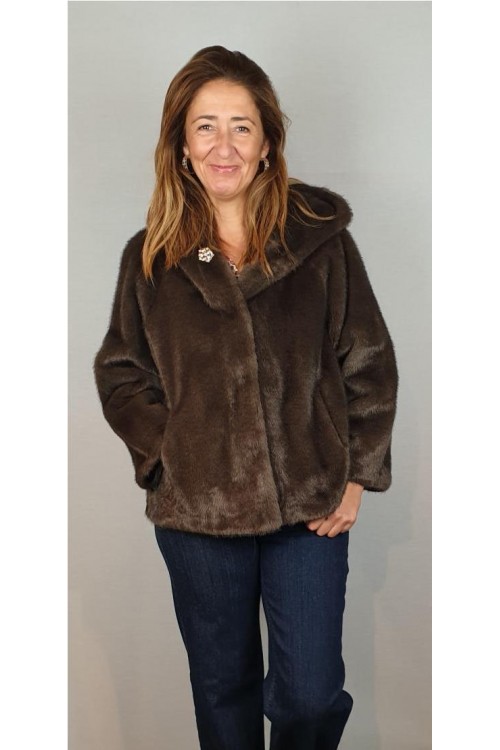 CHAQUETON LIRAS MARRON