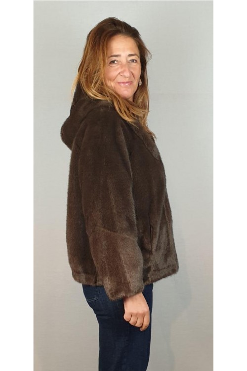 CHAQUETON LIRAS MARRON 2