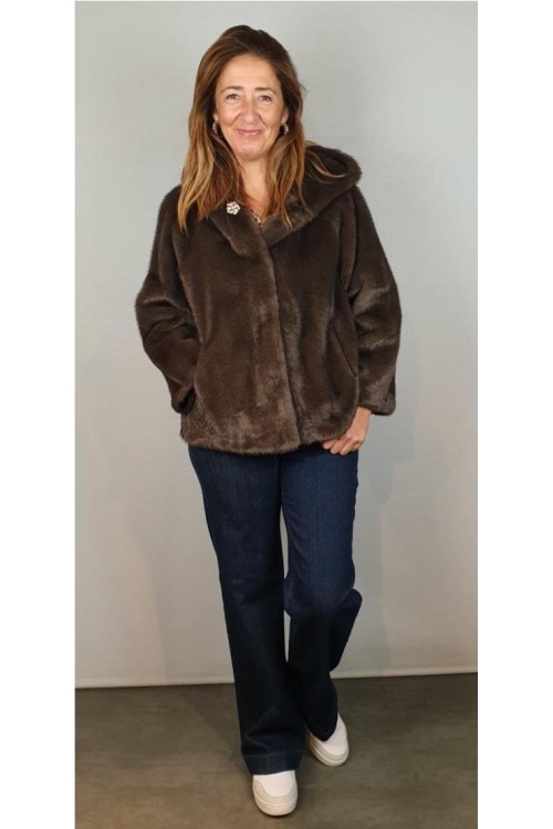 CHAQUETON LIRAS MARRON