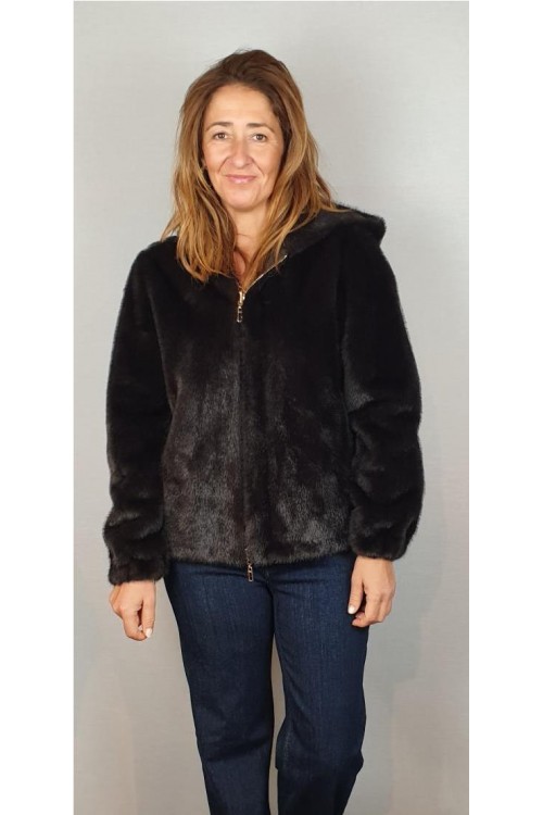 CAZADORA LIRAS MARRON