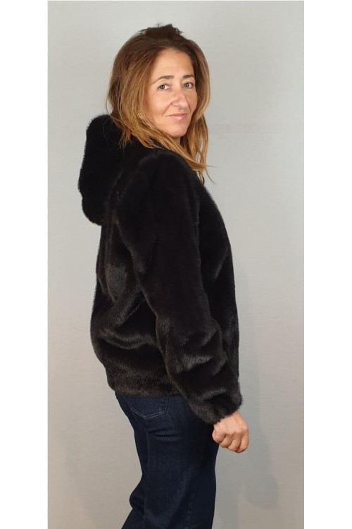 CAZADORA LIRAS MARRON