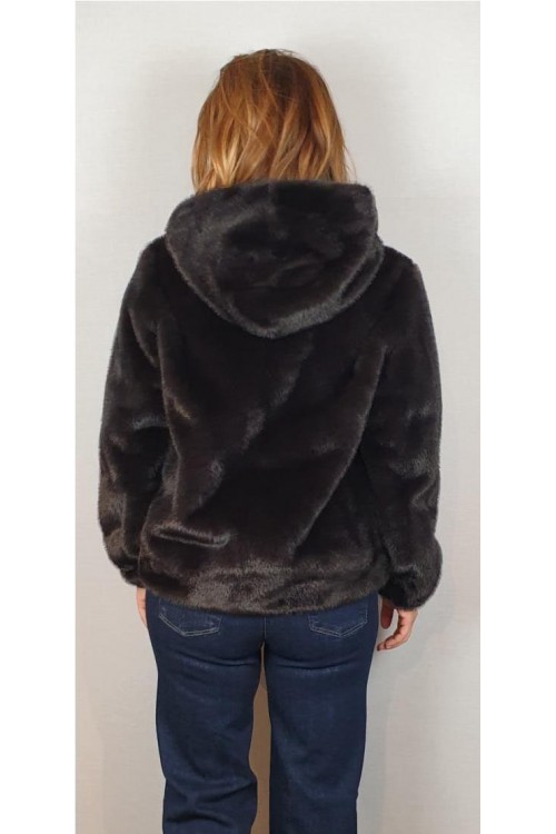 CAZADORA LIRAS MARRON