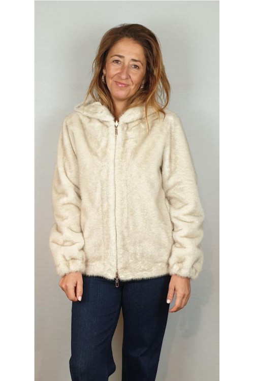 CAZADORA LIRAS BEIGE