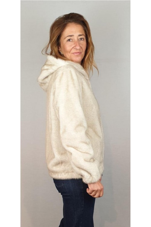 CAZADORA LIRAS BEIGE