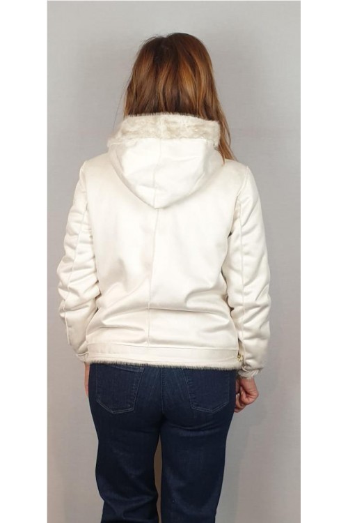 CAZADORA LIRAS BEIGE