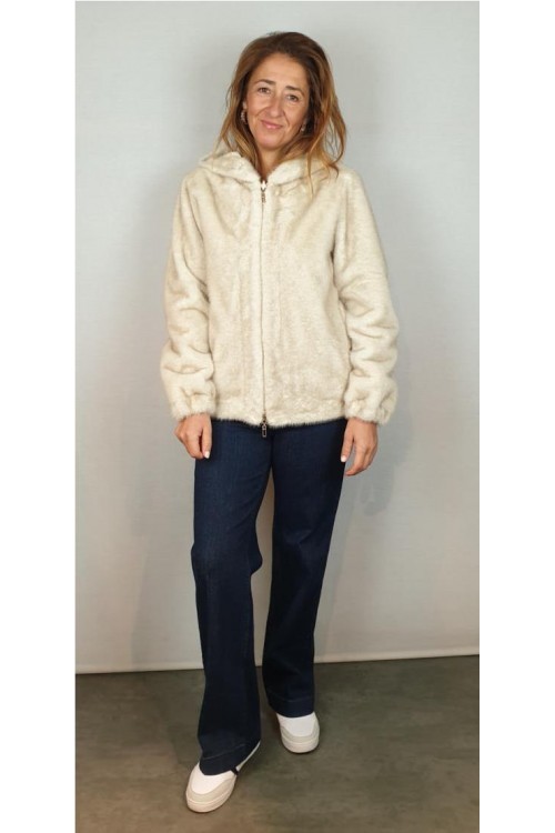 CAZADORA LIRAS BEIGE