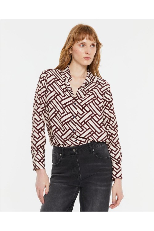 CAMISA ANDAM BURDEOS