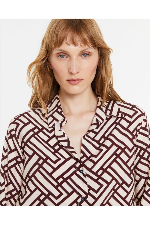 CAMISA ANDAM BURDEOS