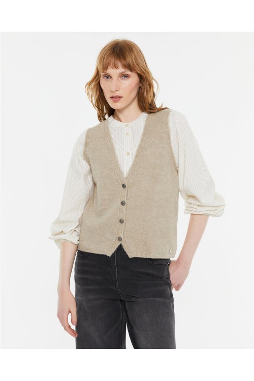CHALECO ANDAM BEIGE