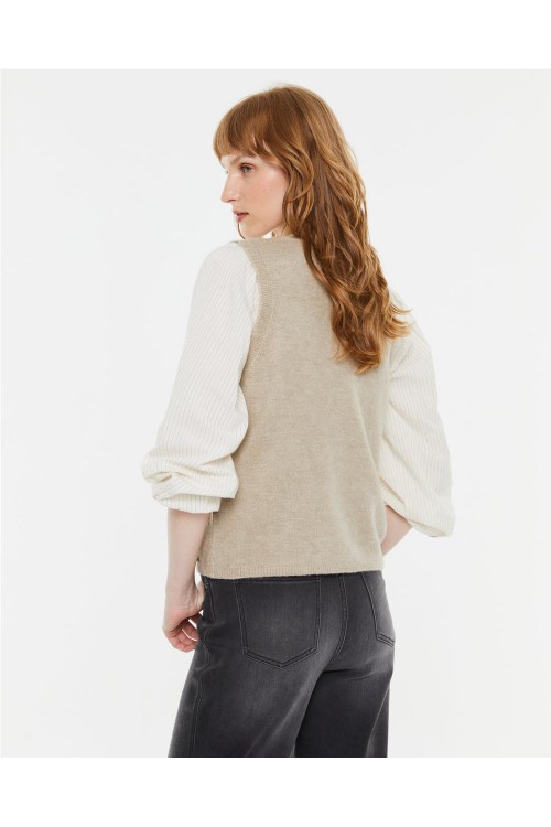 CHALECO ANDAM BEIGE