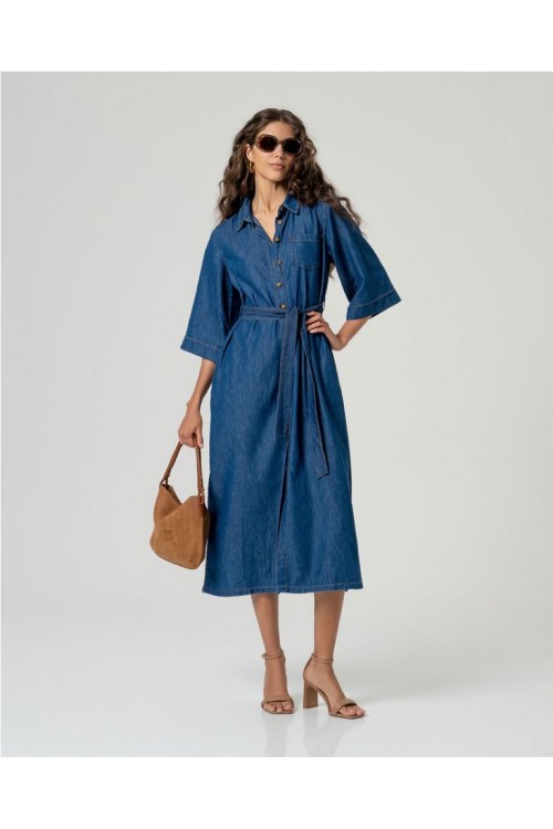 VESTIDO SURKANA AZUL