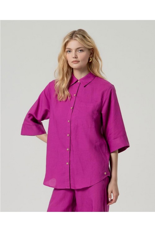 CAMISA SURKANA FUCSIA