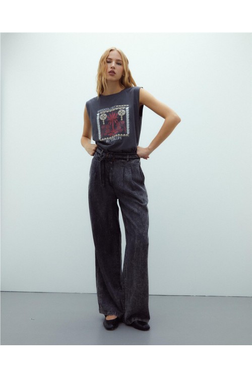 CAMISETA ANDAM GRIS CLARO