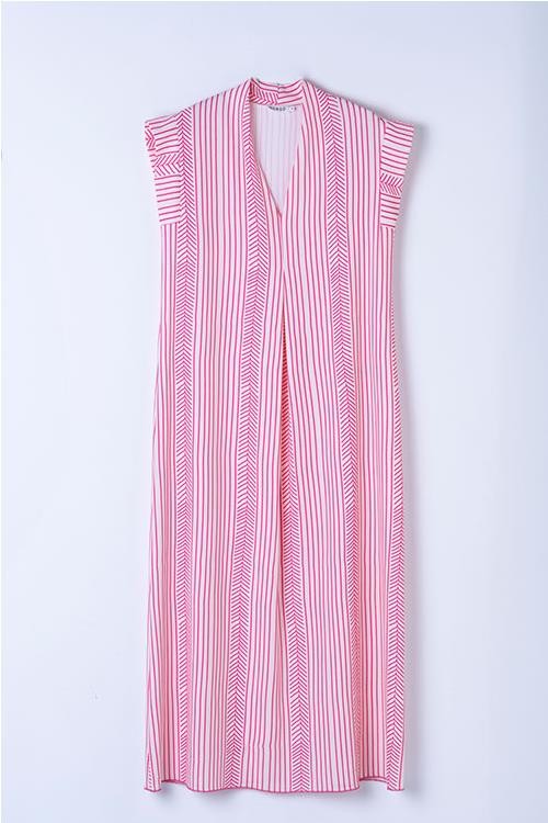 VESTIDO HONGO FUCSIA