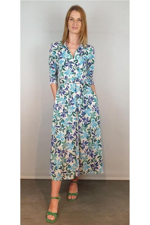 VESTIDO MISS ELEGANCE CELESTE