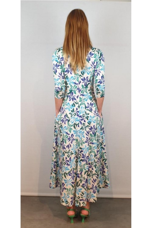 VESTIDO MISS ELEGANCE CELESTE